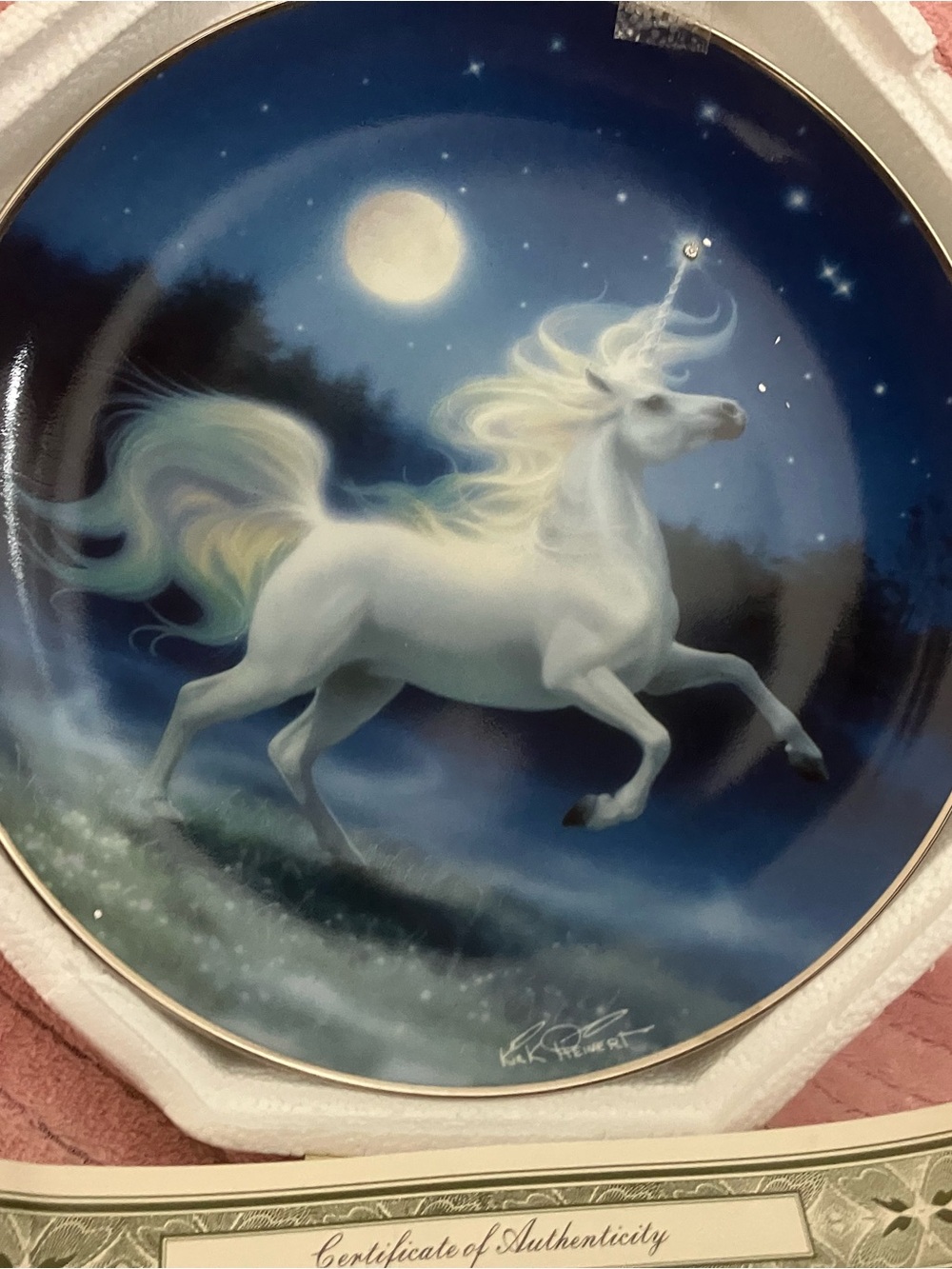 Franklin Mint Diamond Unicorn